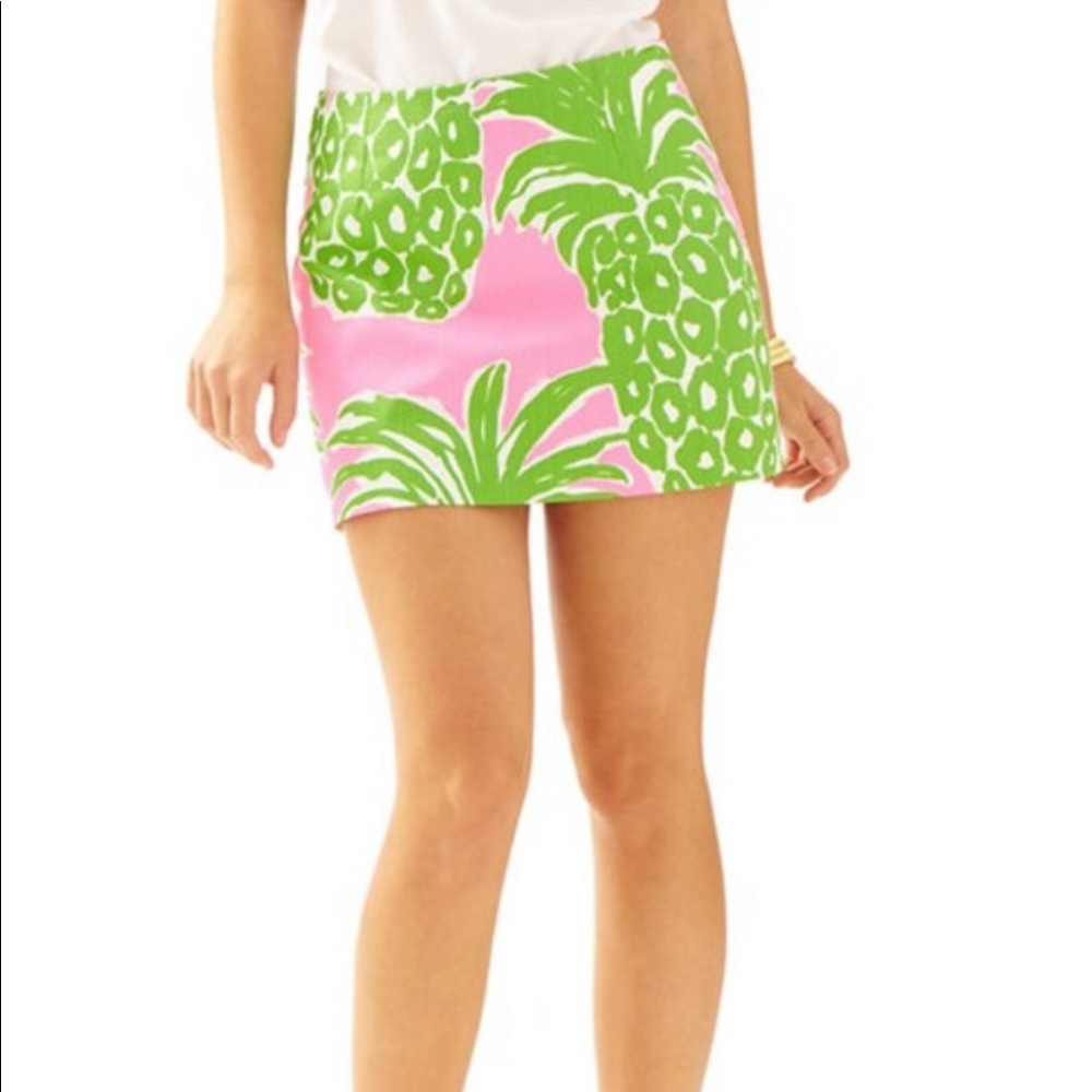 Lilly Pulitzer pineapple skirt